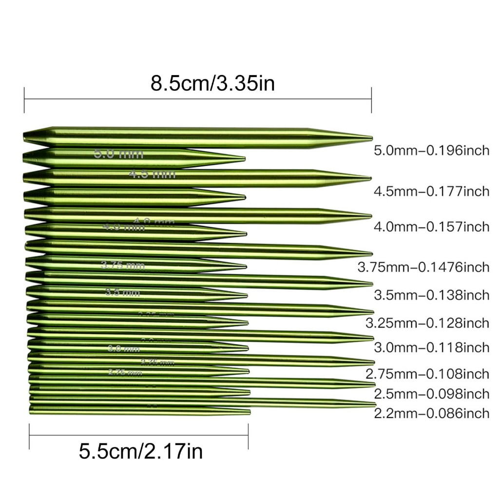 Circular Knitting Needle Set with Case Interchangeable Knitting Needle Set