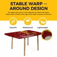 thumbnail image 4 of Red Sunshine Sunflower Table Cloths for 3 Foot Rectangle Tables, Pastoral Bees Farmhouse Floral Patio Waterproof Elastic Fitted Tablecloths, Washable Rectangular Table Cover for Camping, 4 of 8