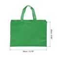 thumbnail image 2 of Unique Bargains Sac-Cadeau Réutilisable en Non-Tissé Style Horizontal 25x35 cm, Vert Foncé Lot de 10, 2 of 5