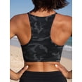 thumbnail image 5 of Top de Bikini CRZ YOGA Cuello Alto con Espalda Racer y Relleno Gris S, 5 of 5