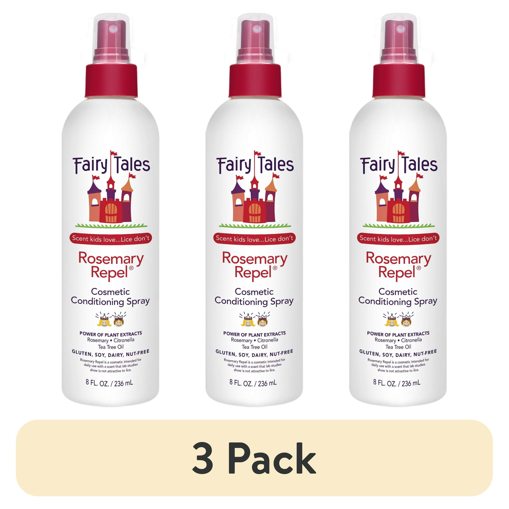 (3 pack) Fairy Tales Rosemary Repel® Kids Conditioning Spray, 8 fl oz.