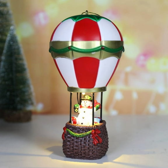 1 * Christmas hot air balloon ornament-As Shown