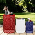 thumbnail image 2 of Tcbosik Outdoor Nesting Side Table Set of 3, Metal End Table for Patio, Garden, Backyard, Poolside, Blue & White & Red, 2 of 7