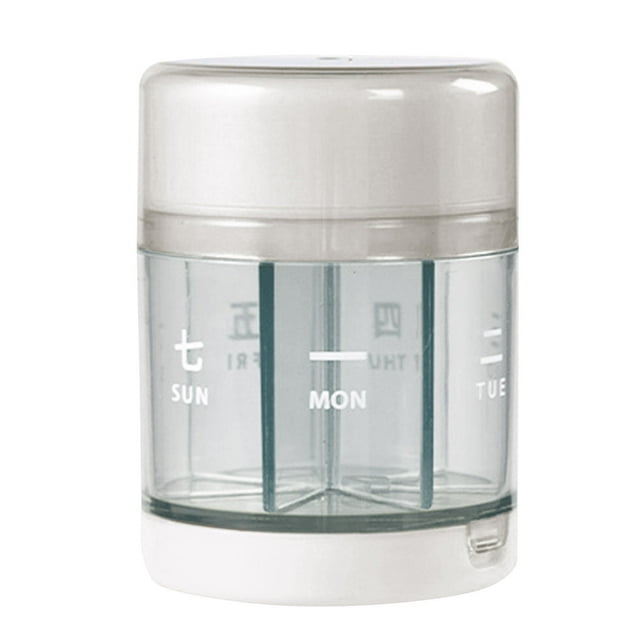 Pill Box Organizer Weekly Medicine Dispenser Large Capacity Compact Design Portable Pill Tablet Storage Box with Cutter