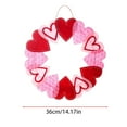 thumbnail image 2 of Valentine's Day Heart Wreath for Front Door Elegant Indoor Outdoor Hanging Party Decoration Floral Arrangement, 2 of 7