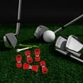 thumbnail image 3 of SKISUNO 8 Pcs Bagues Rondes Rouges pour Chariot de Golf Pièces Support de Suspension, 3 of 7