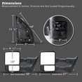 thumbnail image 3 of Spec-D Tuning Black Power Heated Towing Mirrors w/ LED Turn Signals, Compatible with 2008-2016 Ford F-250, F-350, F-450, F-550 SuperDuty, Left + Right Pair Assembly, 3 of 7
