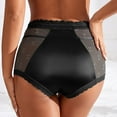 thumbnail image 3 of JDEFEG Underwear Women Pack Comfy Sexy Lace Edge Underwear for Women Love Mesh High Waist Ice Silk Women's Triangles High Waisted Ladies Panties Black Size L, 3 of 6