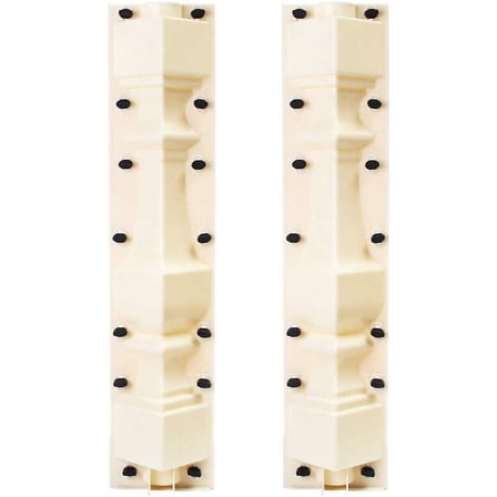 2 PCS 23.6 inch Balustrades Mold Roman Column Concrete Plaster, DIY Balustrades Mold Cement Casting Moulds Set for Concrete DIY Balcony Garden Pool Fence Ornament Decor (White)