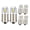 Warm White, variant on Ruiandsion BA9S LED Bulbs, 6V 0.42W 6000K White Non-Polarity, for Car Interior Lights License Plate Light and Side Marker, 6-Pack