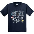 thumbnail image 3 of Inktastic Dance Like Frosty, Shine Like Rudolph, Give Like Santa Youth T-Shirt, 3 of 5