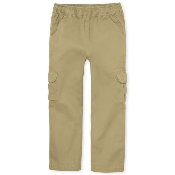The Children's Place Big Boys' Pull-On Cargo Pant, Flax, 16H