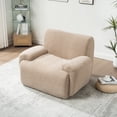thumbnail image 2 of Leumius 43" Oversized Accent Chair,Boneless Upholstered Single Sofa Chair,Comfy Chenille Armchair Reading Lounge Chair with Deep Seats for Living Room,No Assembly Required,Taupe, 2 of 11