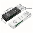 thumbnail image 2 of Robusto lector de tarjetas Micro SD USB 3,0 2,0 2 en 1, transmisión de datos de alta velocidad, compatibilidad de hasta 5Gbps, múltiples para cámara de PC, 2 of 5