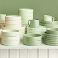 thumbnail image 6 of Stone + Lain Stella Porcelain Collection Dish Set, 6 Dinner Plates Service for 6, Lime Green, 6 of 6