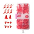 thumbnail image 1 of Juego / 88 Piezas de Marcador de Costura de Bloqueo de Ganchillo Que Hace Punto con Protección de Agujas de Tapones Zulema Kits de manualidades de punto de ganchillo, 1 of 8
