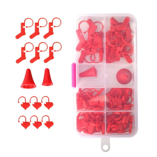 Juego / 88 Piezas de Marcador de Costura de Bloqueo de Ganchillo Que Hace Punto con Protección de Agujas de Tapones Zulema Kits de manualidades de punto de ganchillo