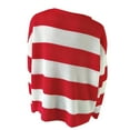 thumbnail image 5 of Arlun Oversized Striped Color Block Cozy Knitted Sweaters for Women Loose Crew Neck Long Sleeve Drop Shoulder Pullover Sweater 2026 Winter Spring Fashion Outfits Red XL, 5 of 5