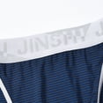 thumbnail image 5 of TANBOM Men's Bulge Enhancing Briefs Mesh Nylon Underwear Brown/Blue XL 2-Pack, 5 of 6