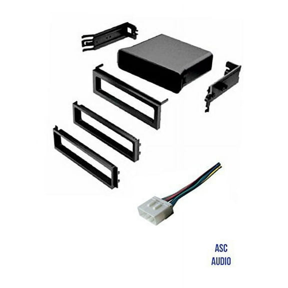 ASC Car Stereo Dash Install Pocket Kit and Wire Harness for Installing a Single Din Radio for Subaru: 2003 - 2006 Baja, 1998 - 2008 Forester, 1993 - 2007 Impreza, 1995 - 2004 Legacy, 2000-2004 Outback