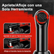thumbnail image 3 of Llave De Impacto Inalámbrica Pistola Eléctrica 3/8 Malubero, Roja, 3 of 5