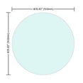 thumbnail image 2 of 36" Inch Round Tempered Glass Table,1/4" Inch Thick Flat Polished Edge,Coffee, Dining Table, 2 of 9