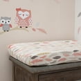 thumbnail image 2 of Lambs & Ivy 100% Polyester Fits Standard Changing Pad Diaper Changing Pad Cover, 1 Pack, Coral Gray Gold, 2 of 4