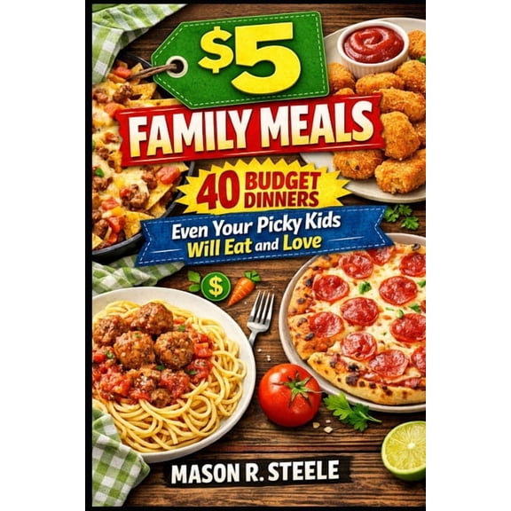 $5 Family Meals: 40 Budget Dinners Even Your Picky Kids Will Eat and Love, (Paperback)