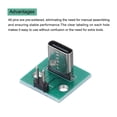 thumbnail image 4 of Unique Bargains 2Pcs 10.5mm Type C 2Pin Conseil d'Essai Femelle PCB avec 2Pin Broche Droite DIY Produits Électroniques, 4 of 4
