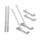 thumbnail image 5 of Juego de soportes de aluminio para canalones de 5" con fijación sin alero, clip de fijación resistente con tornillos, drenaje de alero resistente, 5 of 8