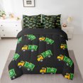 thumbnail image 2 of Erosebridal Cartoon Vehicle Bedding Sets Full Size, Garbage Car Comforter Sets with Sheets, Trash Truck Decor , Reversible, 2 of 5