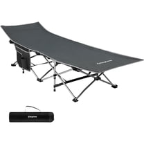 KingCamp Folding Camping Cot for Adults,Portable Sturdy Sleeping Cot with Carry Bag Outdoor Lightweight Camping Bed Support 264 lbs,Large Outdoor Foldable Travel Cots for Camping Beach Home Nap