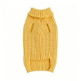 thumbnail image 5 of Zynoxe Small Dog Sweater Warm Comfy Knit Ribbed Winter Sweaters Solid Color Turtleneck Love Heart Print Winter Clothes, 5 of 6