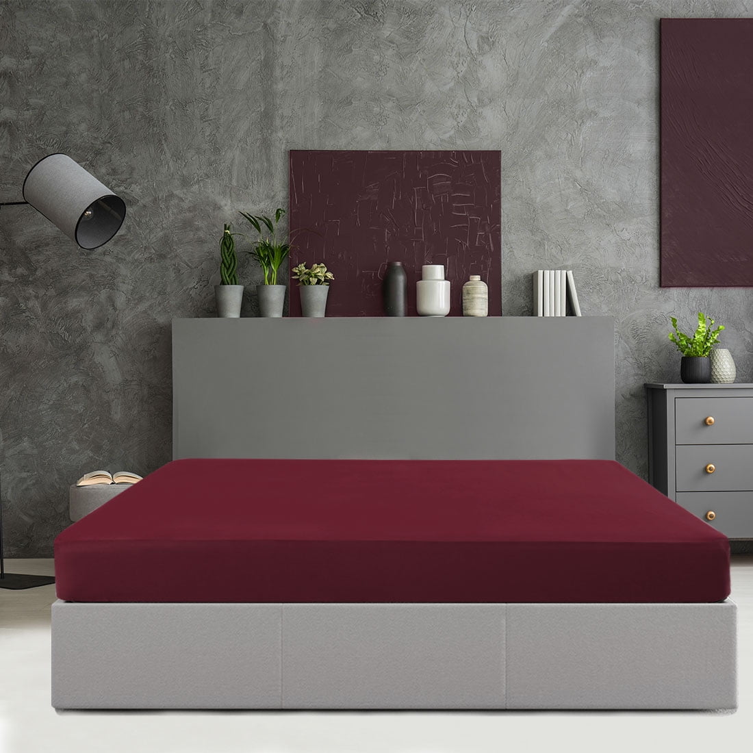 PiccoCasa Fitted Microfiber Mattress Encasement, Queen