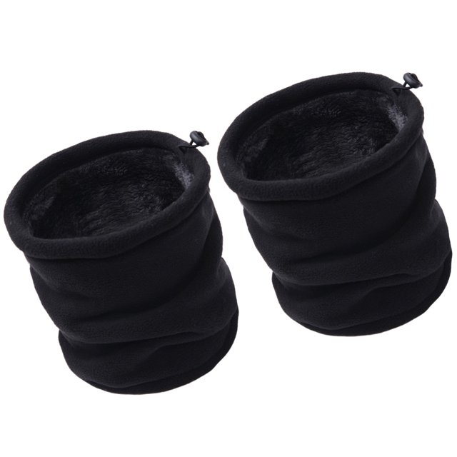 OULII Lot de 2 Chauffe-Nuque pour Femmes Polaire Noire Classique Chaleur