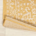 thumbnail image 5 of JONATHAN Y SANTA MONICA 5' Square Area Rug, Malta Bohemian Medallion Textured Weave - Yellow/Cream, SMB104G-5SQ, 5 of 7