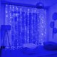 thumbnail image 1 of Cortina de luces LED USB para decoración de árbol de Navidad, guirnalda de luces para fiesta en casa, 6M/4M/3M, 2025（Blue 4x2M 300LEDs, 1 of 5