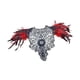 thumbnail image 5 of Chal de plumas artificiales para mujer, disfraz navideño, capa cómoda y a la moda Rojo, 5 of 9
