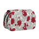 thumbnail image 1 of Disketp Leaves And Anemone Flowers In Red Grey Estuche de Lápices de Doble Capa con Tapa Abatible y Cremallera, Organizador Escolar para Adolescentes y Adultos, 1 of 7