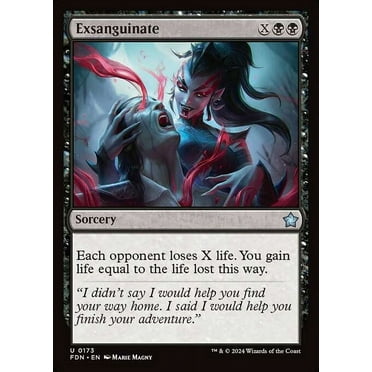 MtG Foundations Uncommon Exsanguinate #173