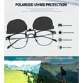 thumbnail image 5 of Joopin Polarized Clip On Sunglasses Over Eyeglasses for Men Women UV Protection (Black), 5 of 10