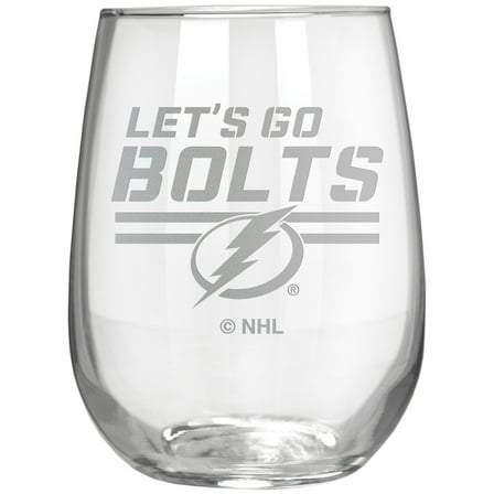 Tampa Bay Lightning Etched 17oz. Rally Cry Stemless Wine Glass