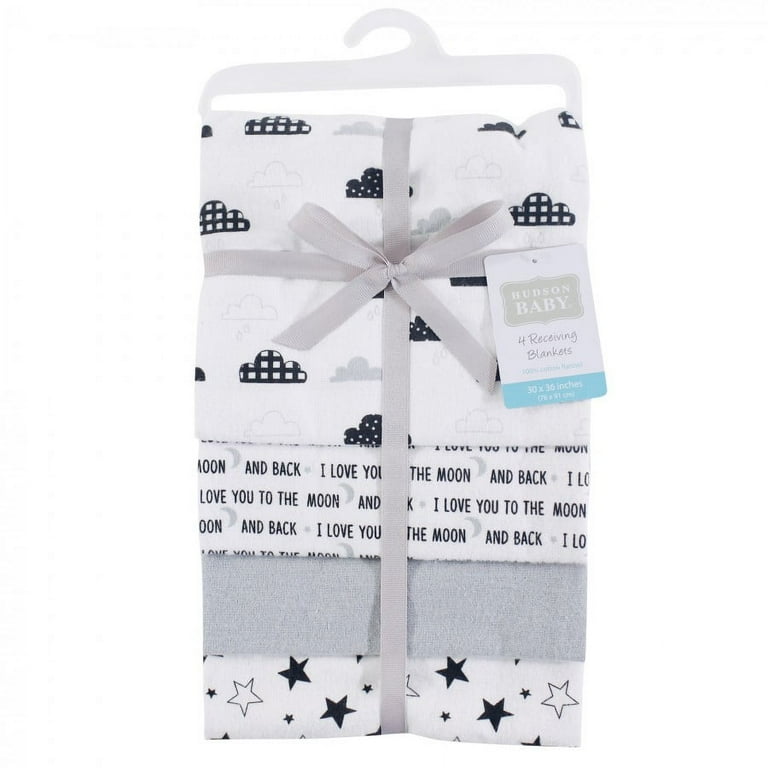 公式通販サイトセール Cotton Baby Unisex Baby Hudson Flannel Blankets Receiving ブランケット・おくるみ