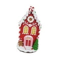 thumbnail image 1 of Lipstore LED Lighted Christmas Village Figurine Christmas Gift Decorative Statue Desktop Red House, 1 of 8