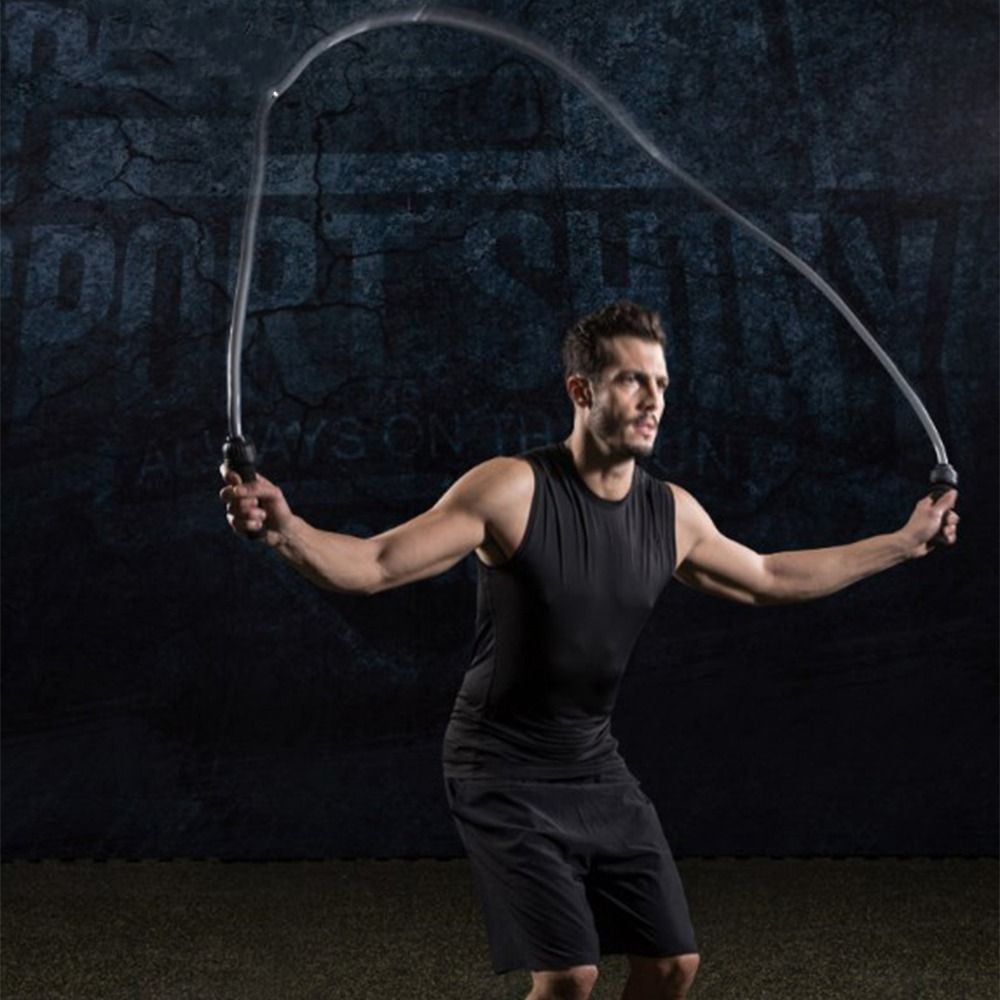 Adjustable Weighted Jump Rope Heavy Skipping Rope Foam Handle Durable Fitness Training Rope for Men Women Workout