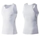 thumbnail image 1 of Camiseta sin mangas de compresión para hombre Camiseta de verano Capa base Gimnasio Chaleco deportivo TeeWhiteL, 1 of 2