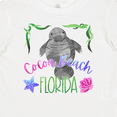 thumbnail image 4 of Inktastic Cocoa Beach Florida Cute Swimming Manatee Boys or Girls Baby T-Shirt, 4 of 5