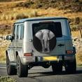 thumbnail image 5 of KLL Indian Elephant Pattern 14-17 inch Spare Tire Cover Universal Wheel Protector for Truck SUV Trailer Camping Rv Tire Covers-16 inch, 5 of 6