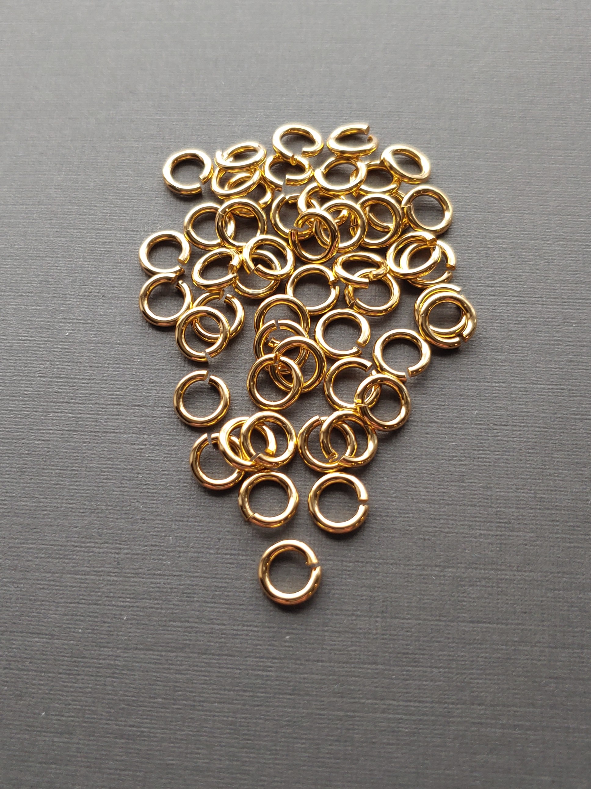 SNAPEEZ II ULTRAPLATE Jump Rings 7mm 24 kt. Pure Gold Plate. See