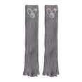 thumbnail image 4 of AWZXDE Kids Girls Knitted Leg Warmers Calf Sleeves Solid Cozy Keep Warm for All Season Fashion Casual Outfit Grey,One Size, 4 of 4